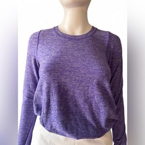 lululemon athletica Heathered Purple Long-Sleeve Crew